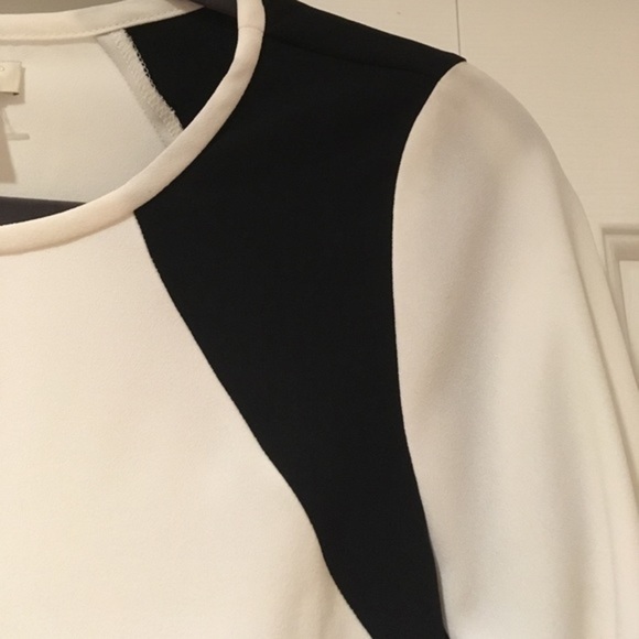 J Crew color block long sleeve blouse Sz 0 Sm - Picture 4 of 6